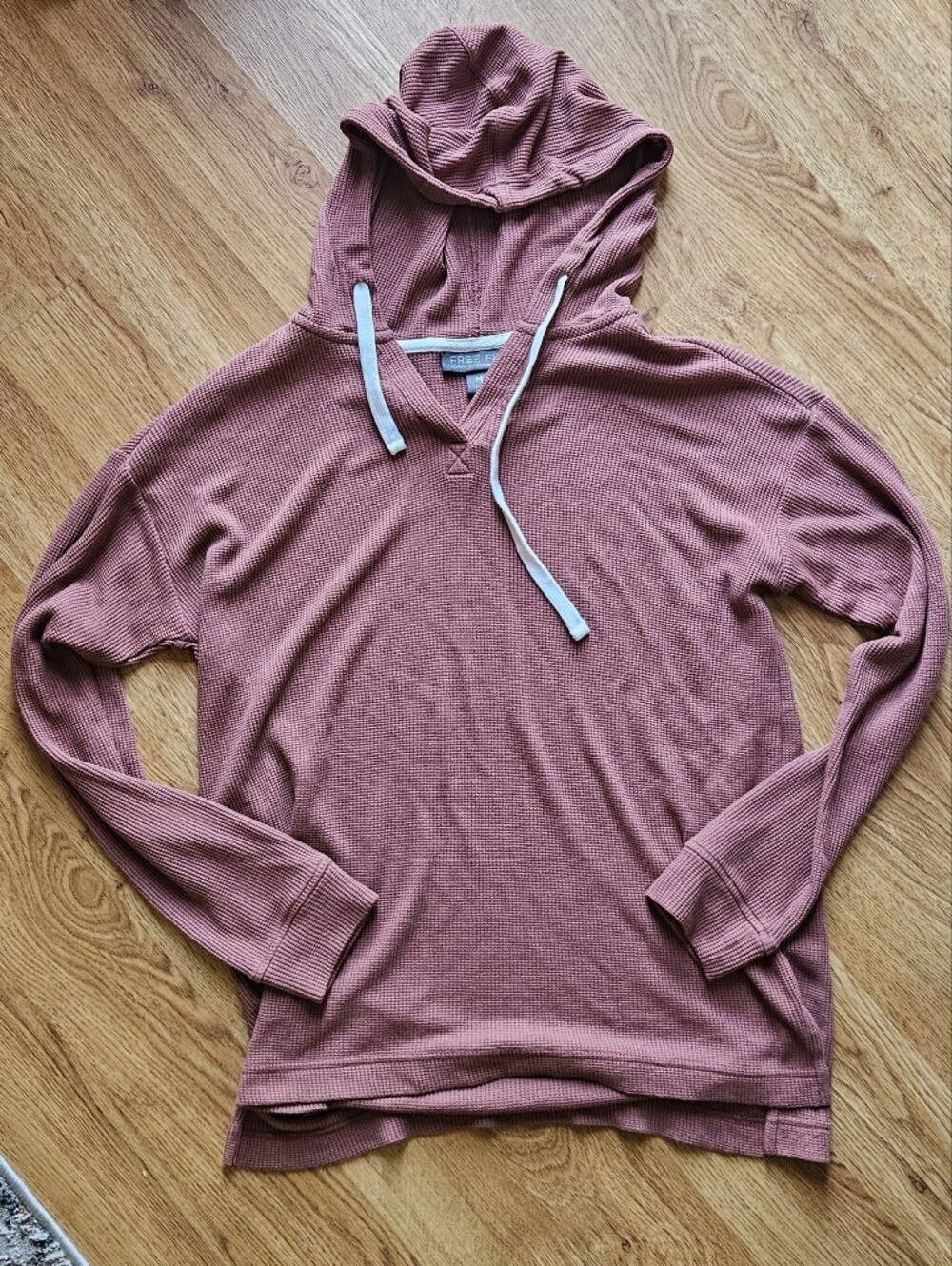 Free Fly Bamboo Blend Hooded Waffle Knit Tee